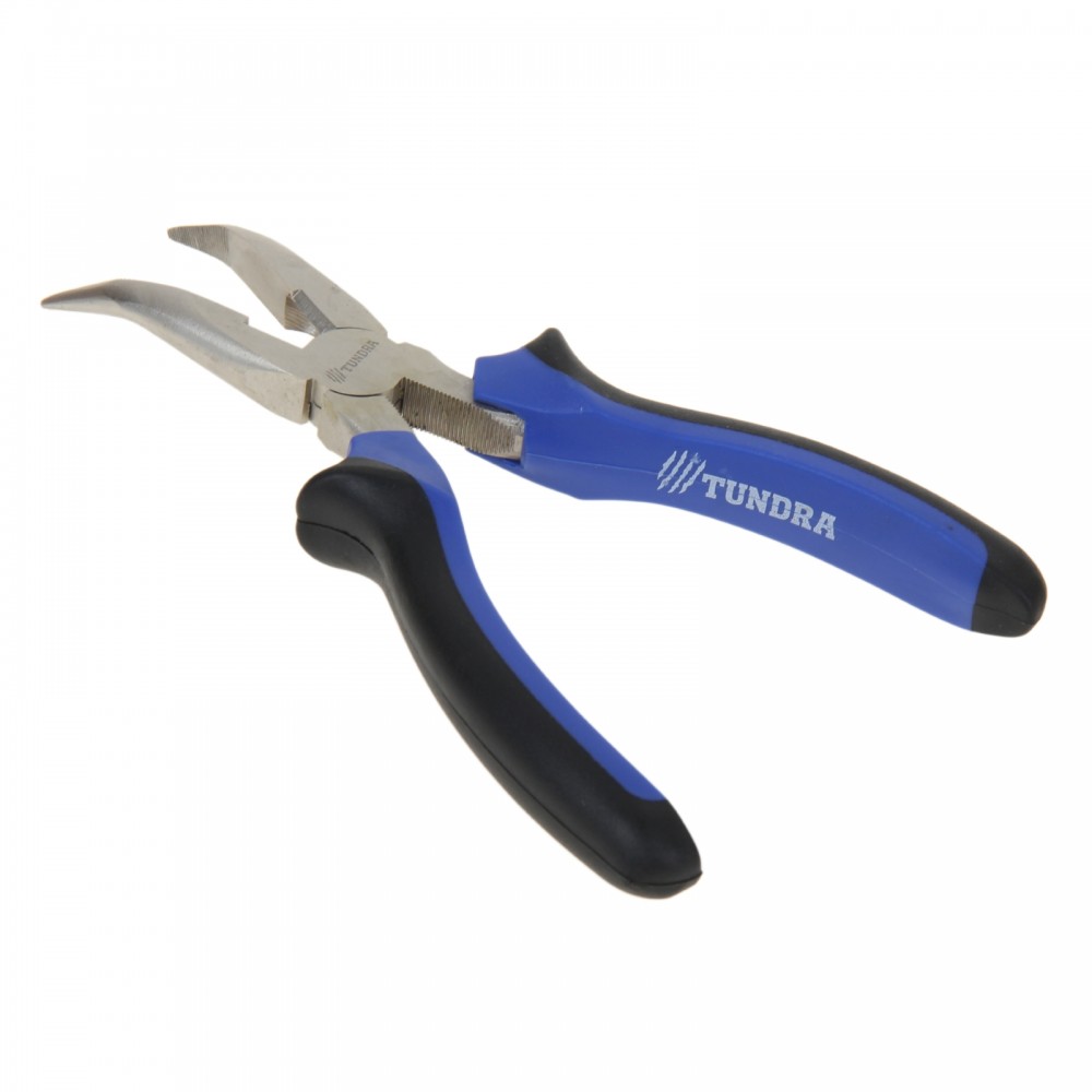 Длинногубцы изогнутые «TUNDRA comfort» никелированные 180 мм | Comfort | Tundra