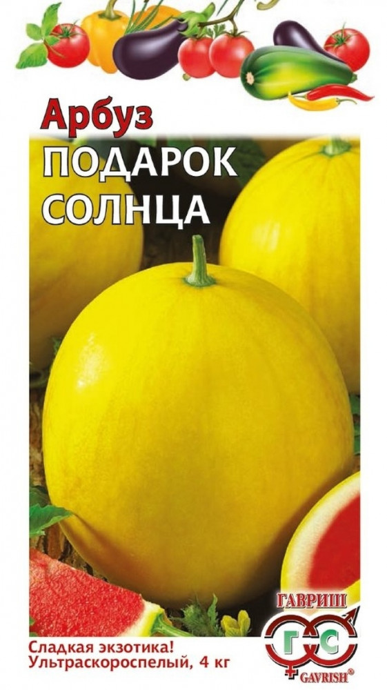 Семена. Арбуз «Подарок солнца» | Гавриш