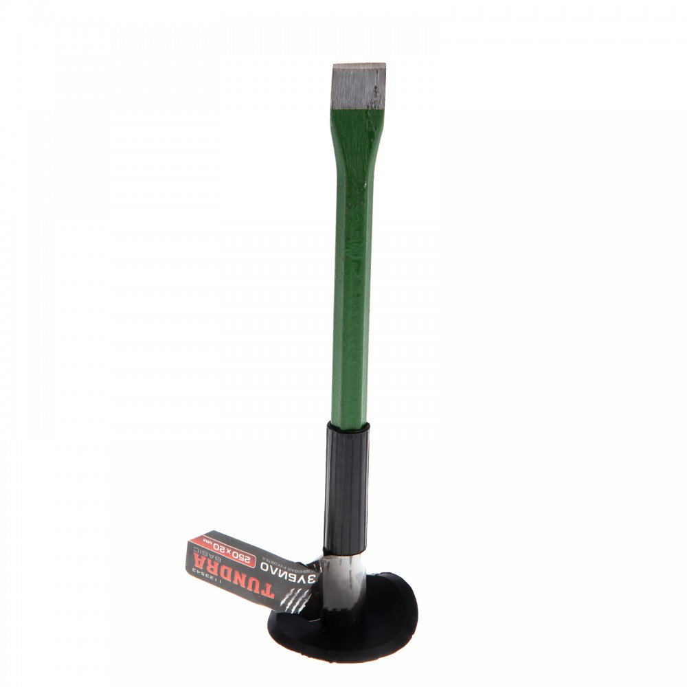 Зубило «TUNDRA basic» резиновая рукоятка 250 х 20 мм | Basic | Tundra