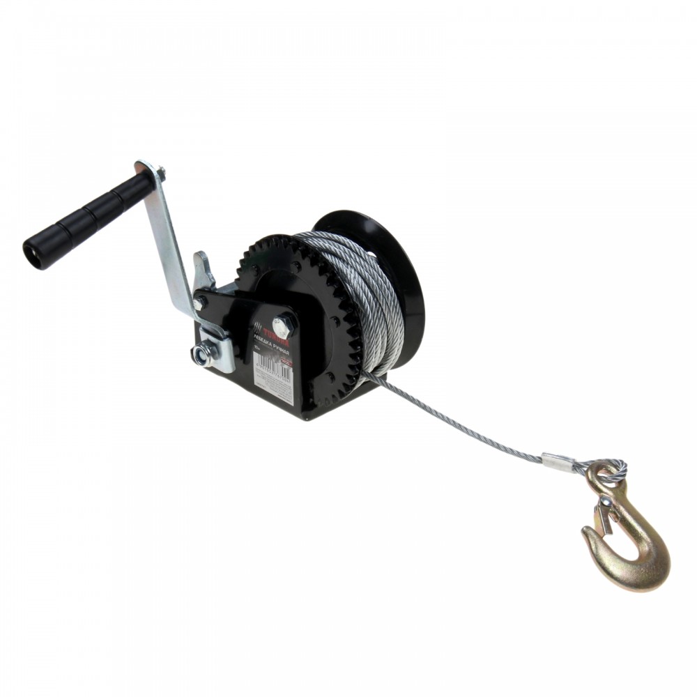 Лебедка ручная «TUNDRA basic» 1400 кг, металлический трос 10 метров | Basic | Tundra