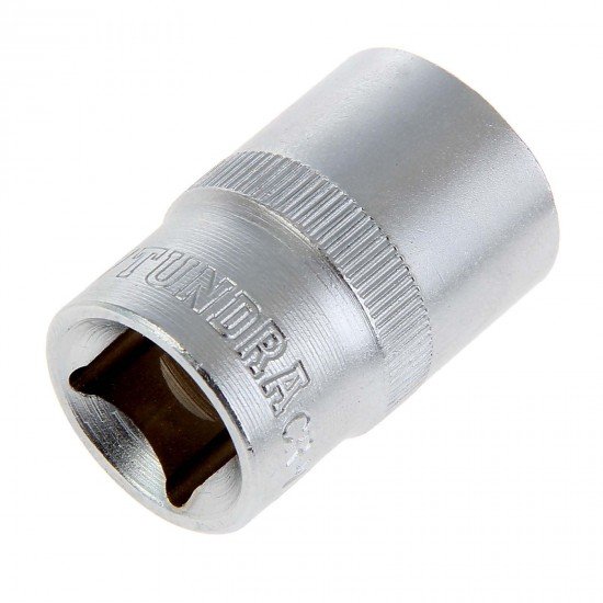 Головка торцевая «TUNDRA premium» 6-гранная, 1/2", 18 мм, CrV