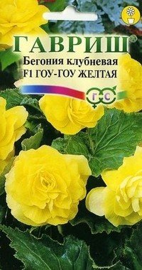 Семена. Бегония «Гоу-гоу F1» желтая