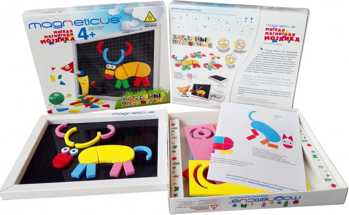 Магнитная мозаика «Забавные животные» | Magneticus