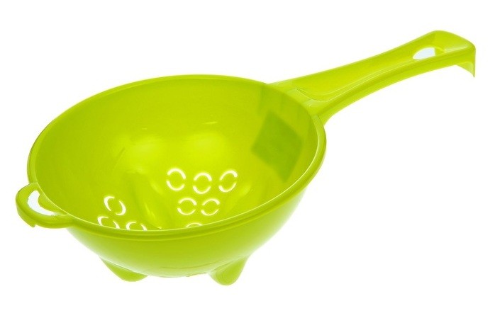 Дуршлаг с ручкой «Organiq» d=20 см, лайм | Organiq | Plastic Centre