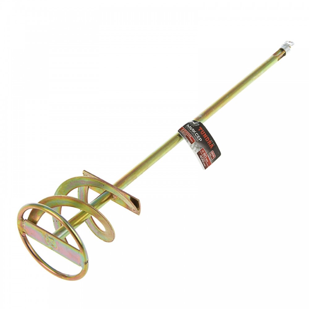 Венчик «TUNDRA» для красок и штукатурных смесей, SDS хвостовик, 10 х 80 х 400 мм | Tundra