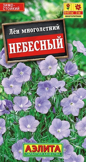 Семена. Лен «Небесный», 0,5 г | Многолетние цветы (Аэлита) | Аэлита