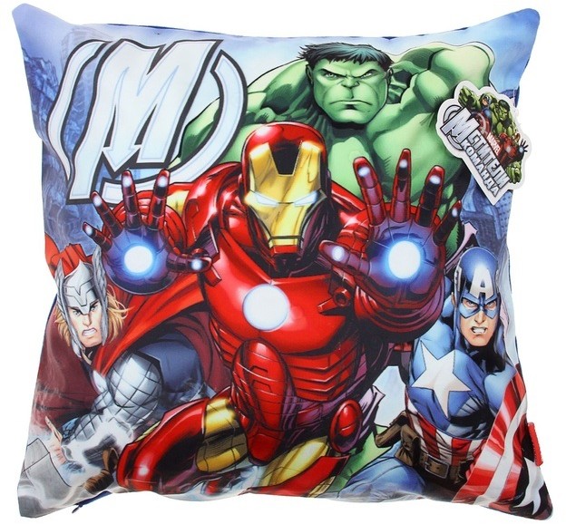 Наволочка декоративная «Команда Мстители» (40х40 см, полиэстер/велюр) | Мстители | Disney