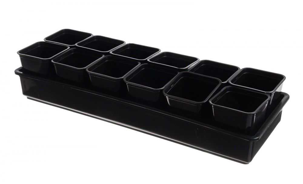 Кассета для рассады, 12 стаканов | Мегапласт