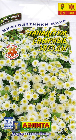 Семена. Танацетум «Снежные звезды», 7 шт | Многолетники мира | Аэлита