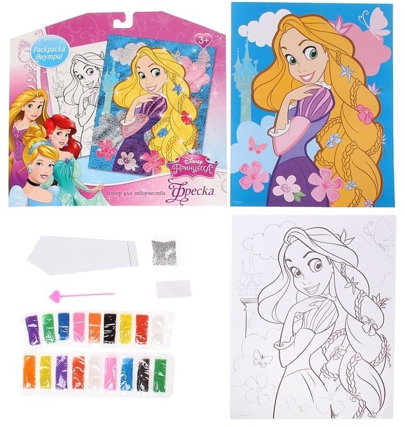 Фреска из песка «Рапунцель» | Disney