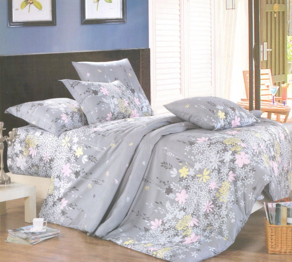 Комплект постельного белья (2-спальный, поплин, 2 наволочки 70х70) | Сайлид-текстиль