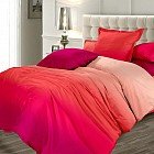 Комплект постельного белья «Пурпурный закат» (евро, сатин, 2 наволочки 70х70)