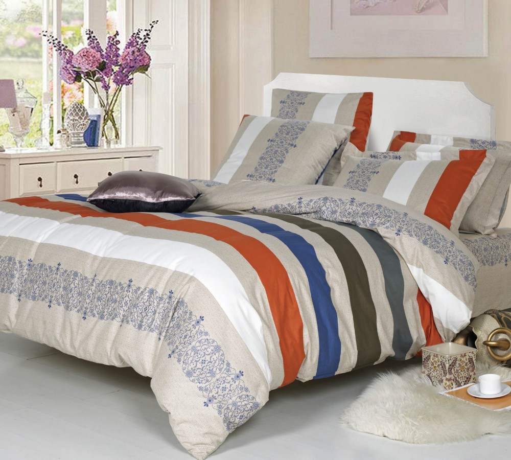 Комплект постельного белья (семейный, поплин, 2 наволочки 70х70) | Сайлид-текстиль