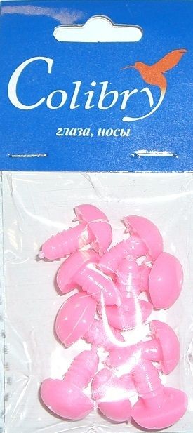 Носы для игрушек пластиковые, розовые | RTO