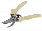 Секатор 8" 20 см, рукоять белая пластик, металл