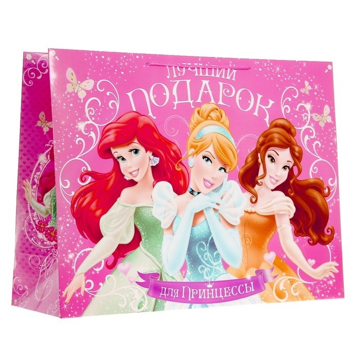 Пакет ламинат XL «Подарок для Принцессы», 61 х 46 см | Принцессы | Disney
