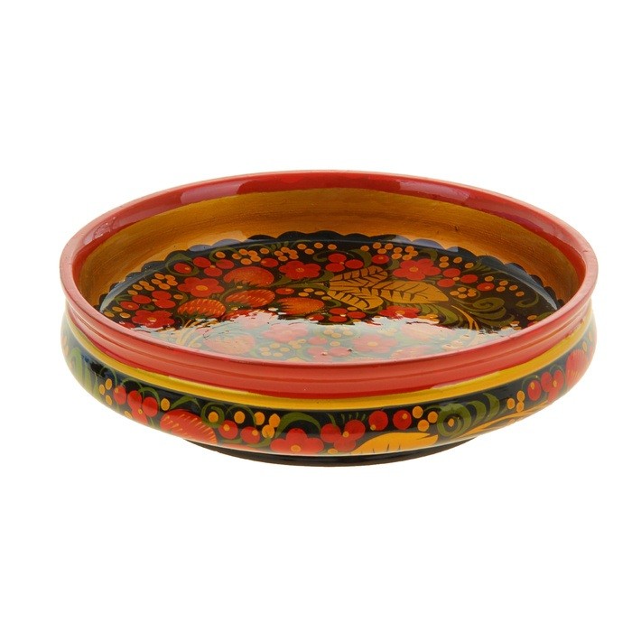 Чашка низкая, хохлома | Хохломская роспись