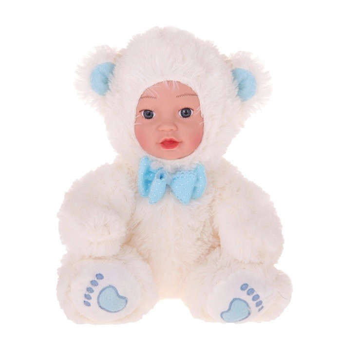 Мягкая игрушка «Кукла в костюме мишки», 25 см