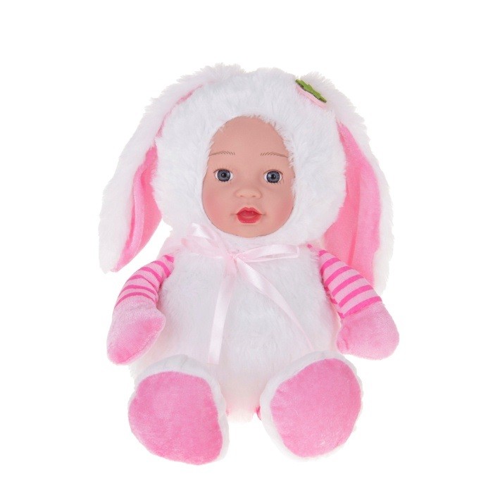 Мягкая игрушка «Кукла в костюме зайки», 25 см