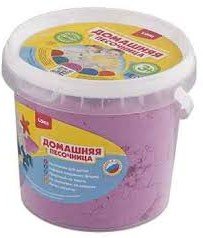 Морской песок для лепки и моделирования (1 кг), цвет розовый | Домашняя песочница | Lori