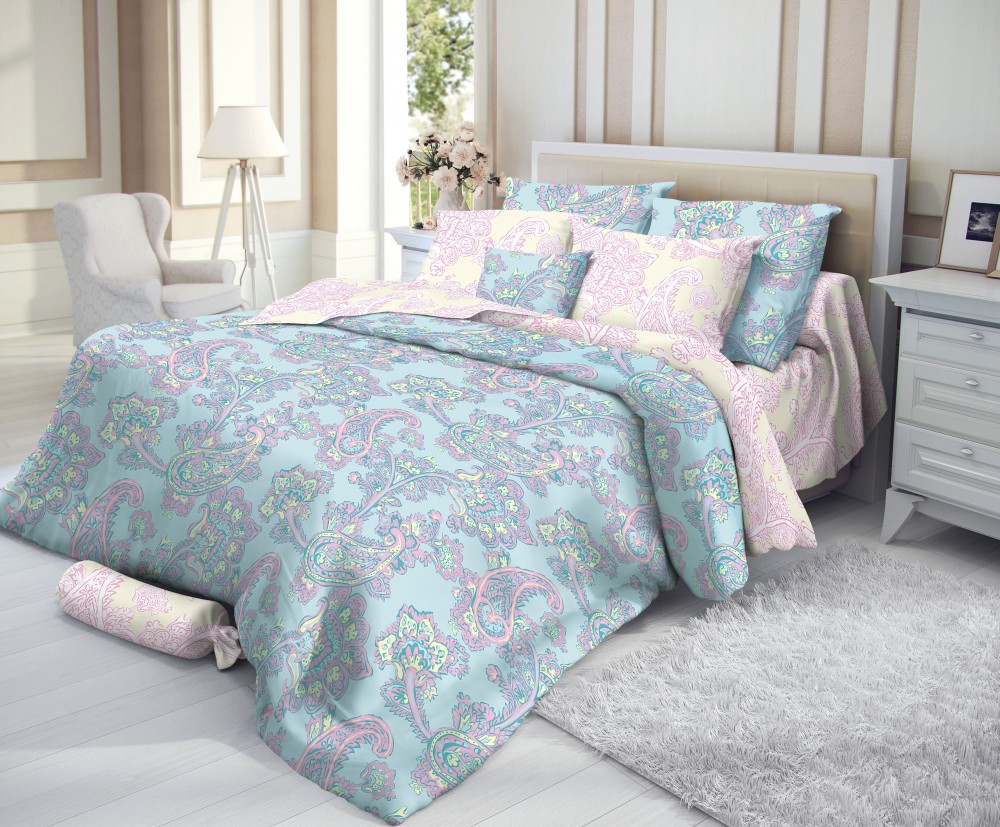 Комплект постельного белья «Grace» (семейный, сатин-люкс, 2 наволочки 70х70 и 2 наволочки 50х70) | Sateen | НордТекс