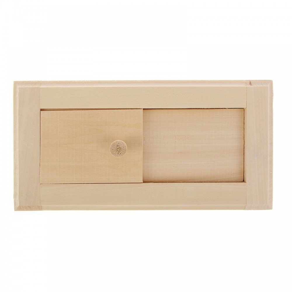 Вентиляционная решетка с задвижкой большая, липа