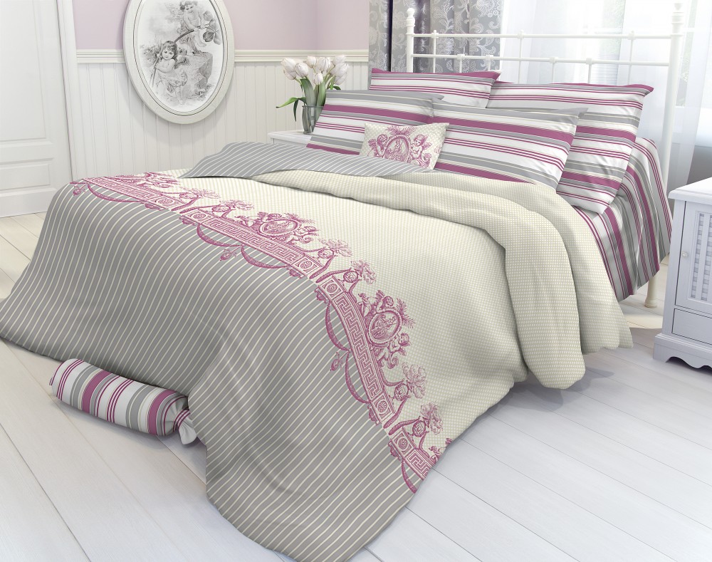 Комплект постельного белья «Гименей» (семейный, перкаль, 2 наволочки 70х70 и 2 наволочки 50х70) | Percale | НордТекс