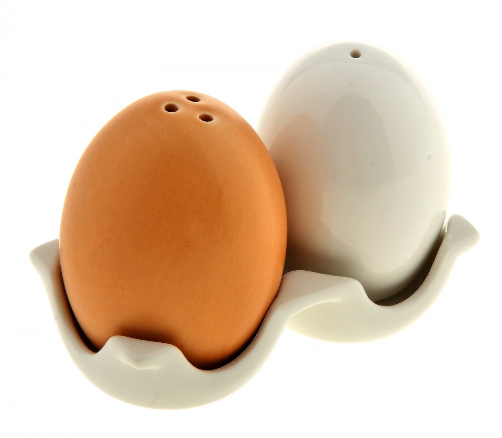 Набор для специй «Яйца», 2 предмета на подставке