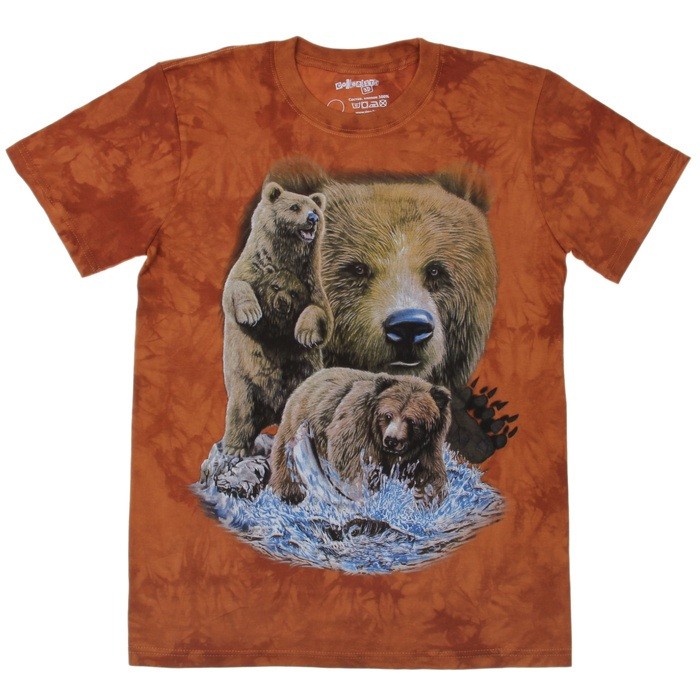 Футболка мужская 3D «Brown Bears» | Collorista