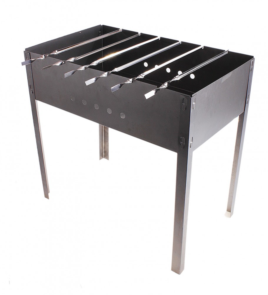 Мангал «Дачник», 6 шампуров, 50х30х50 см