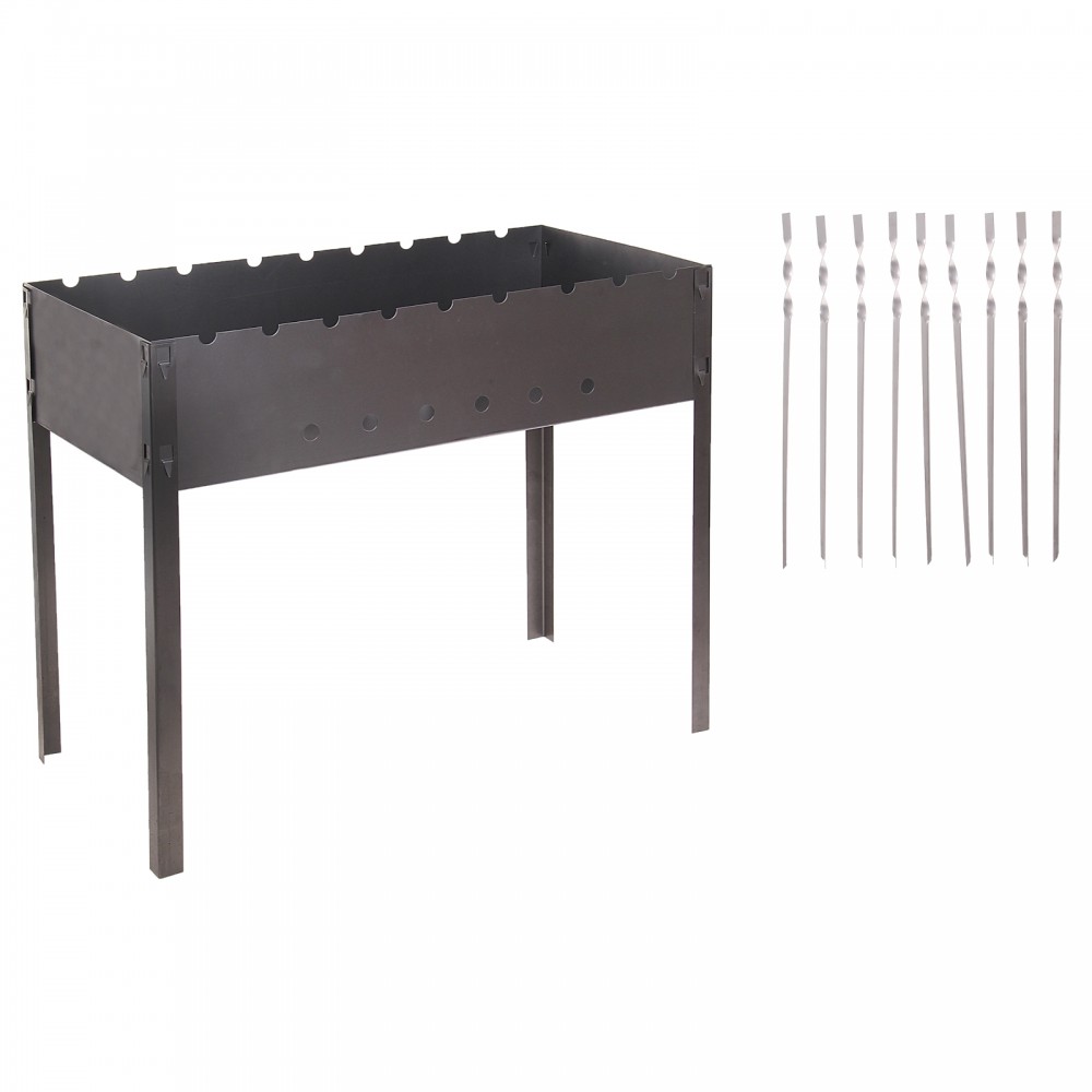 Мангал «Дачник», 9 шампуров, 60×30×50 см