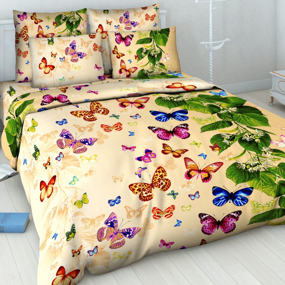 Комплект постельного белья «Липовый цвет» (арт. 5397/4, 1,5-спальный, бязь, 2 наволочки 70х70) | Русская душа | ТДЛ Текстиль