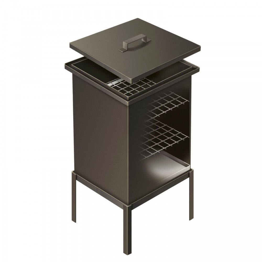 Коптильня стационарная «GRIFON Premium», 45,4x45,4x56 см | Grifon