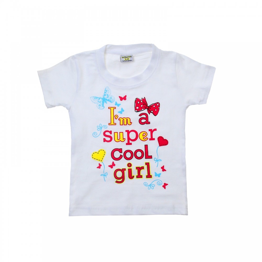 Футболка детская «Super cool girl» | Collorista