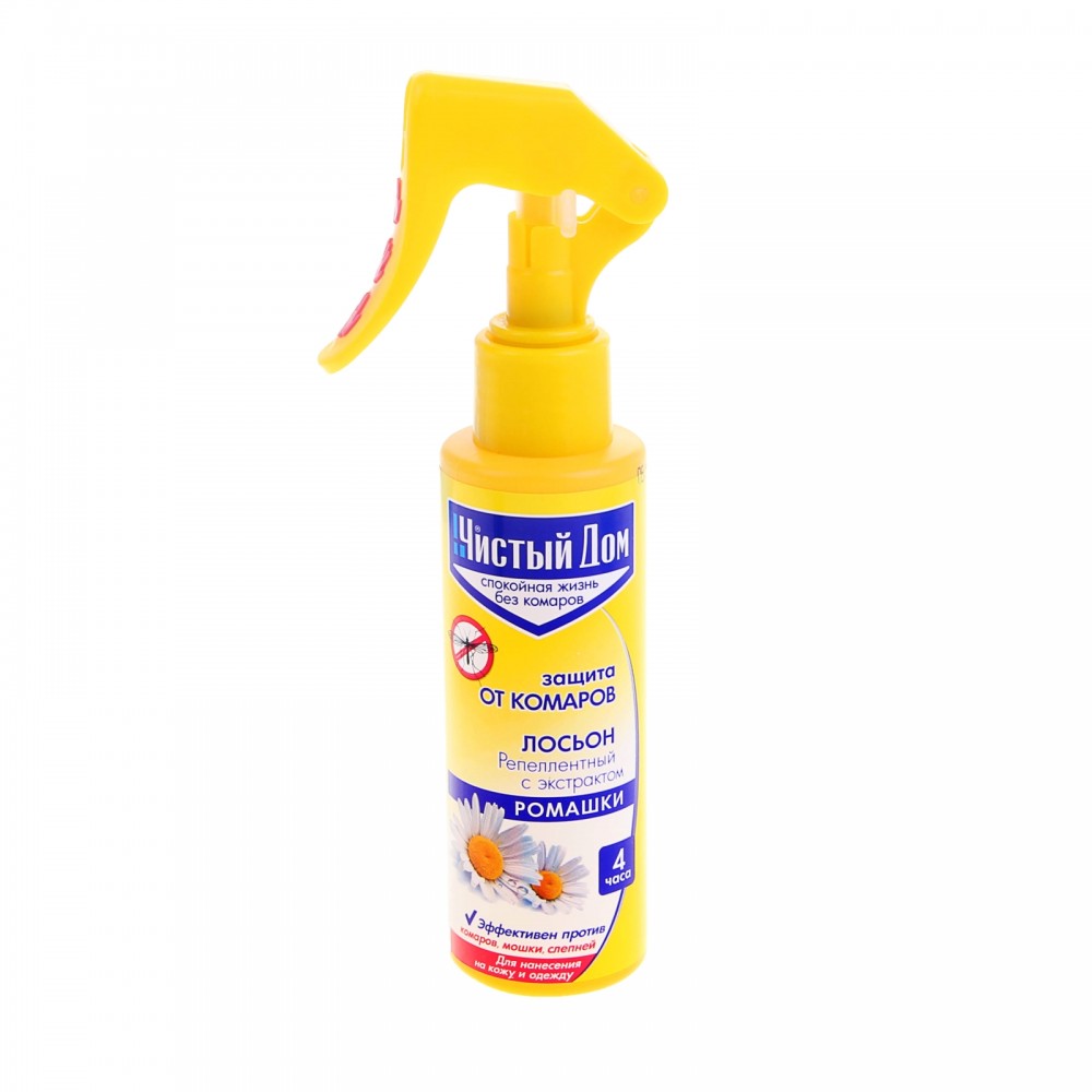 Лосьон-спрей от комаров «Чистый дом» с триггером, 100 мл | Чистый дом