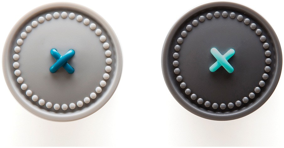 Держатели для полотенец «Button up», серые | OTOTO