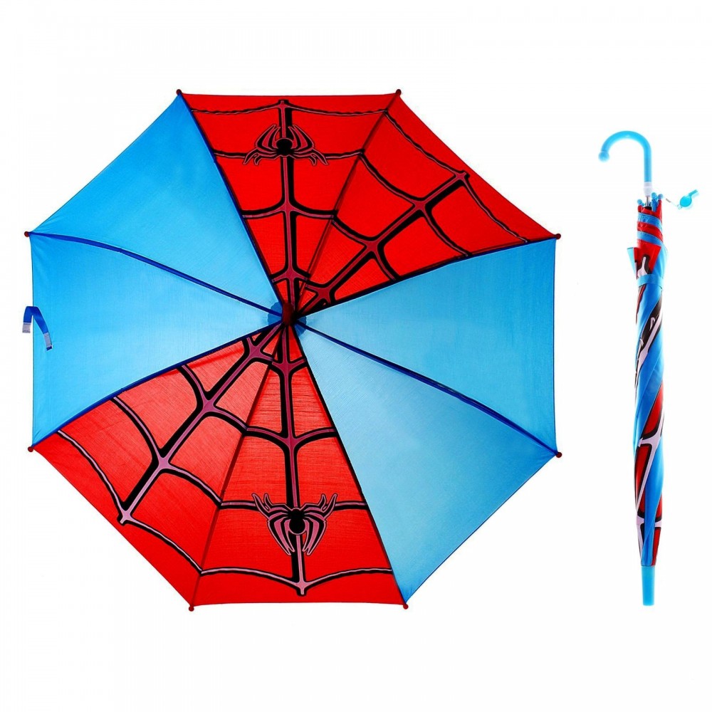 Зонт детский «Паутинка», со свистком | Человек-Паук | Marvel