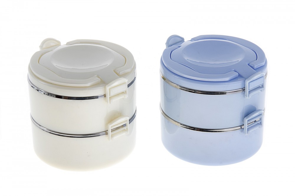 Ланч-бокс «Гленда», 2 тарелки, цвет в ассортименте