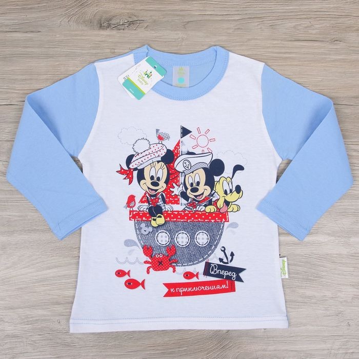 Футболка с длинным рукавом «Дисней беби: Вперед к путешествиям» | Микки Маус и друзья | Disney