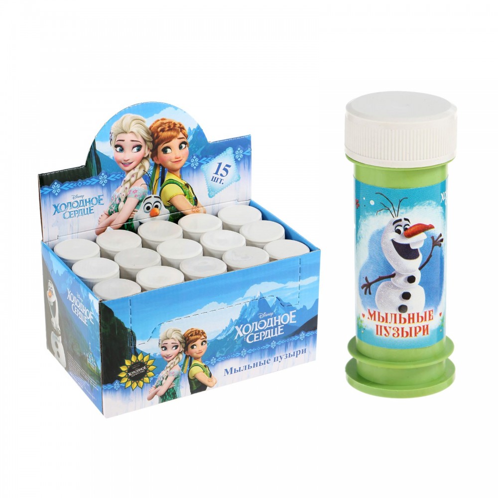 Мыльные пузыри «Холодное сердце - снеговик Олаф», 45 мл | Холодное сердце | Disney