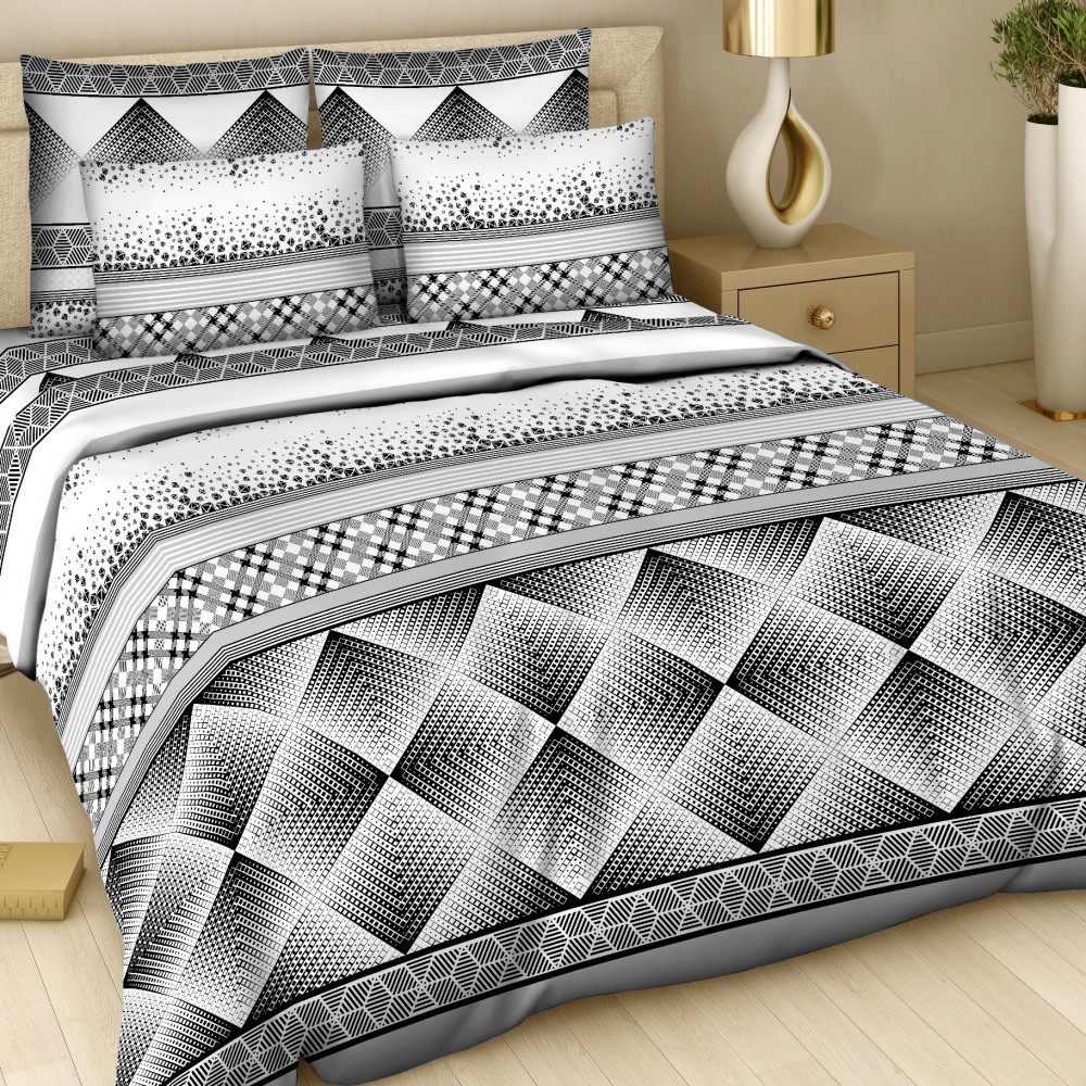 Комплект постельного белья «Игра света» (рис. 332/1, 1,5-спальный, поплин, 2 наволочки 70х70) | Золотая | ТДЛ Текстиль