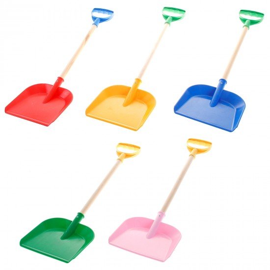 Лопатка пластмассовая с деревянной ручкой