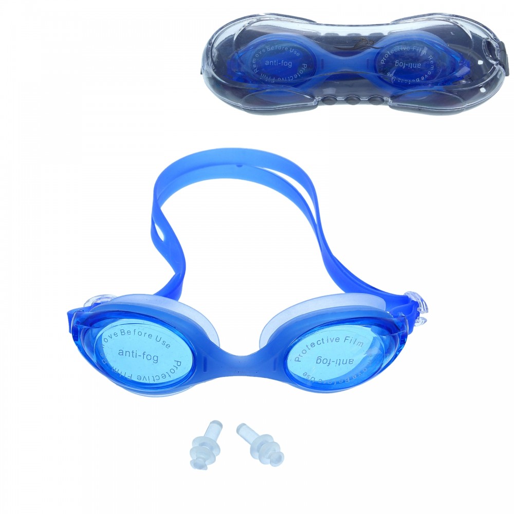 Набор для плавания, 2 предмета: очки, беруши, цвет в ассортименте | ONLITOP