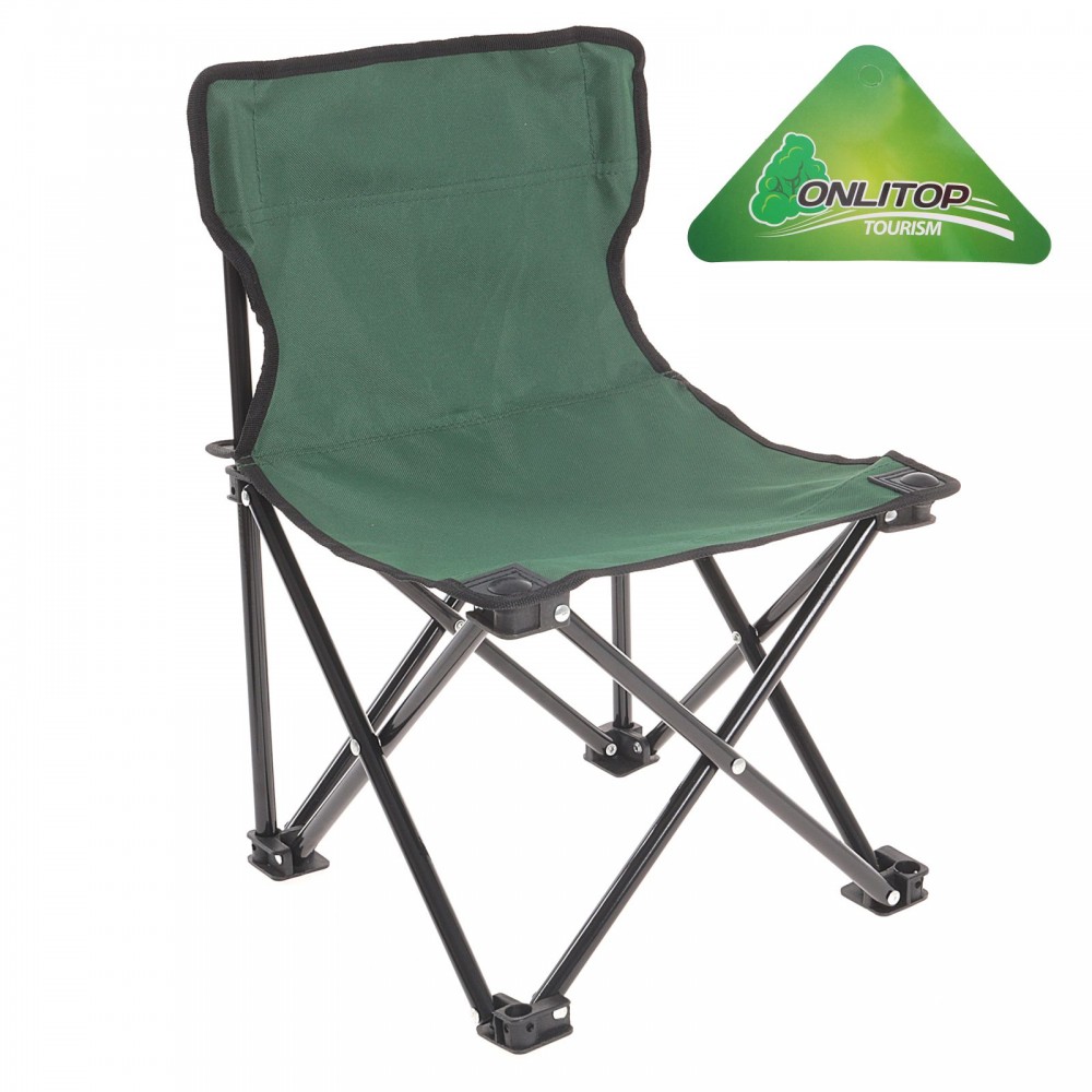 Кресло туристическое складное 31х31х45 см, цвет зеленый | ONLITOP
