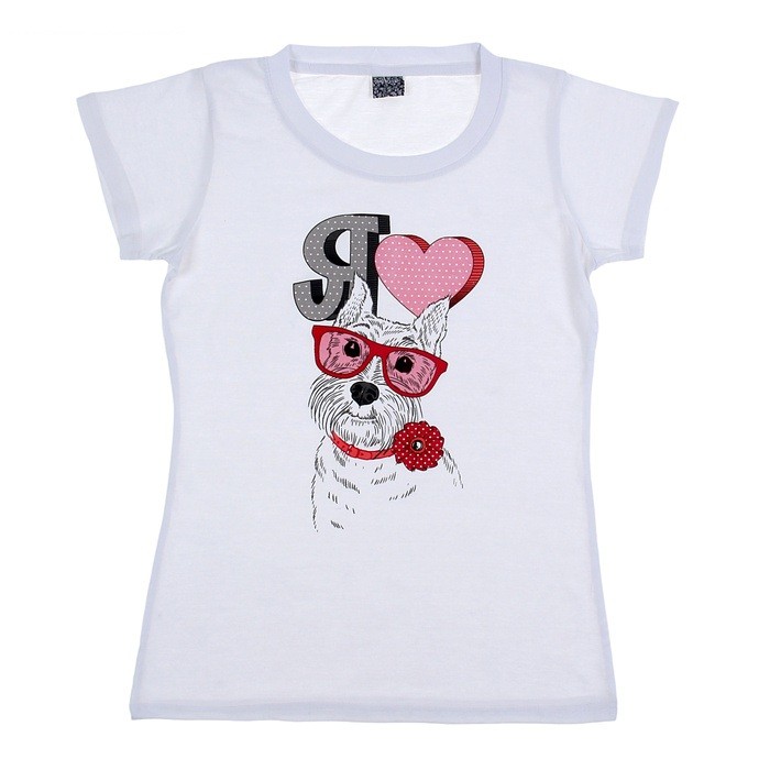 Футболка женская «Гламурная собака» | Collorista