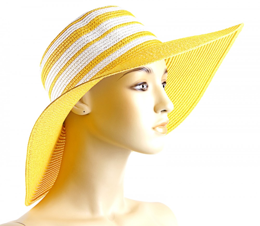 Шляпа пляжная «Вояж», цвет желто-бежевый