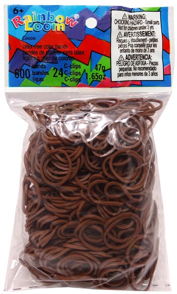 Набор резинок для плетения браслетов, какао | Rainbow Loom