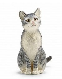 Фигурка сидящей кошки | Домашние животные | Schleich