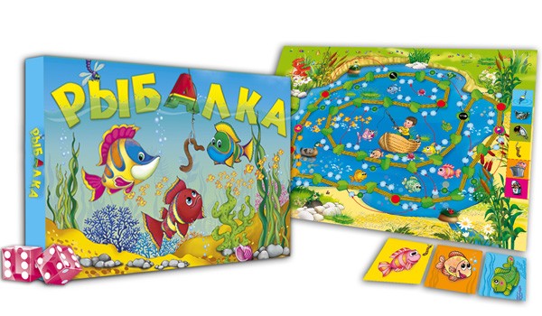 Настольная игра «Рыбалка» | Игры с карточками | Рыжий кот