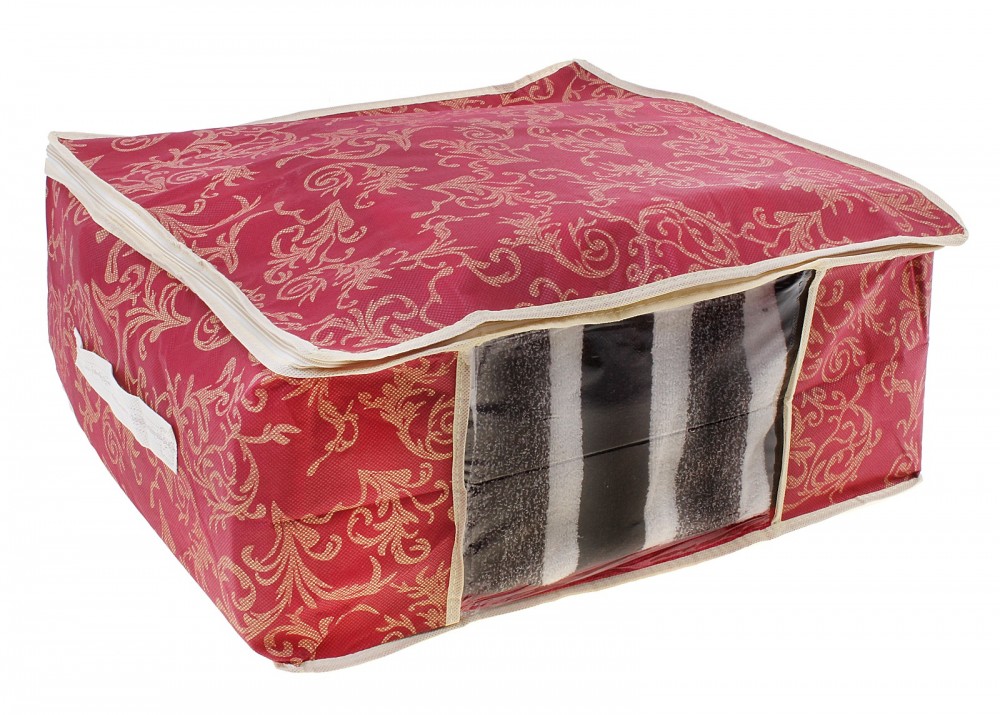 Кофр для хранения вещей «Бордо» высокий, бордовый | Бордо | Queen Fair
